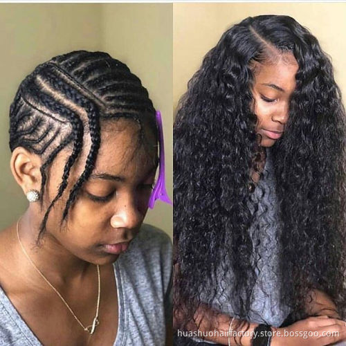Single Donor Dropshipping Cuticle Aligned Virgin Deep Wave Raw Pure Indian Temple Hair